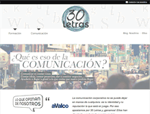 Tablet Screenshot of 30letras.com